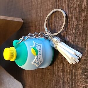 Sprite Soda Pop Bottle Keychain with Tassel Novelty Collectible